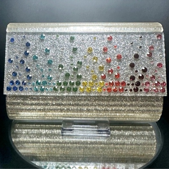 Kurt Geiger Handbags - Kurt Geiger London Party Glitter Envelope
Clutch Shoulder Bag NWT